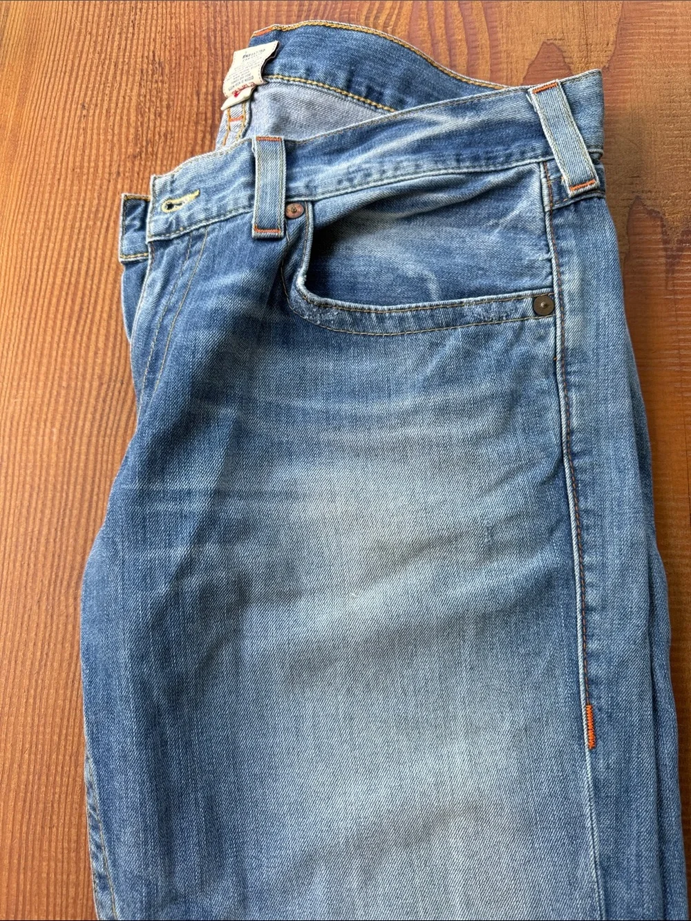 True Religion Slim Straight Light Blue Washed Jeans
